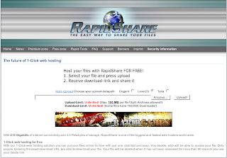 Logo do rapidshare em 2008